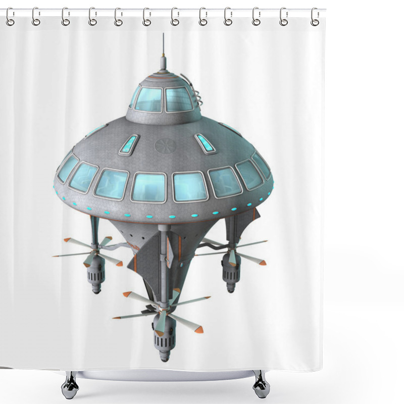 Personality  Flying Machine Shower Curtains