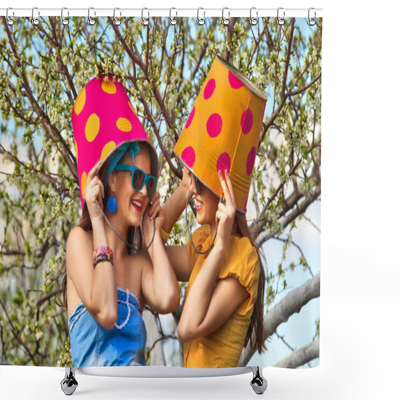 Personality  Crazy Girl Gardeners Shower Curtains