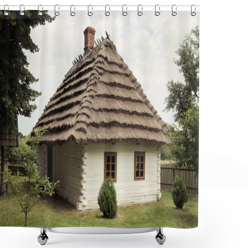 Personality  Great Shot Of Old Rustic House Shower Curtains