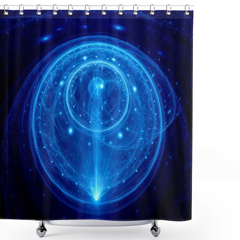 Personality  Dimensional Gate In Space Shower Curtains