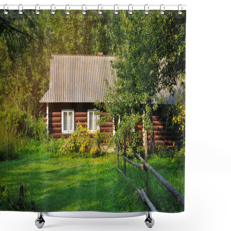 Personality  Old Village House In Summer Day Shower Curtains