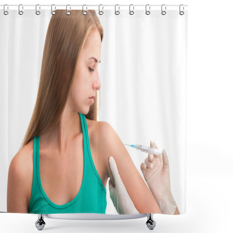 Personality  Vaccination Shot Shower Curtains