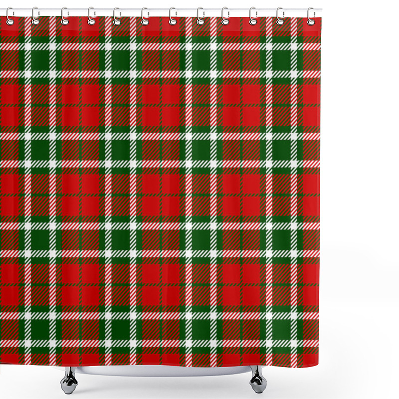 Personality  Tartan Seamless Pattern Background Shower Curtains