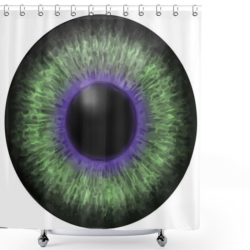 Personality  Eye Iris Vector Texture Shower Curtains