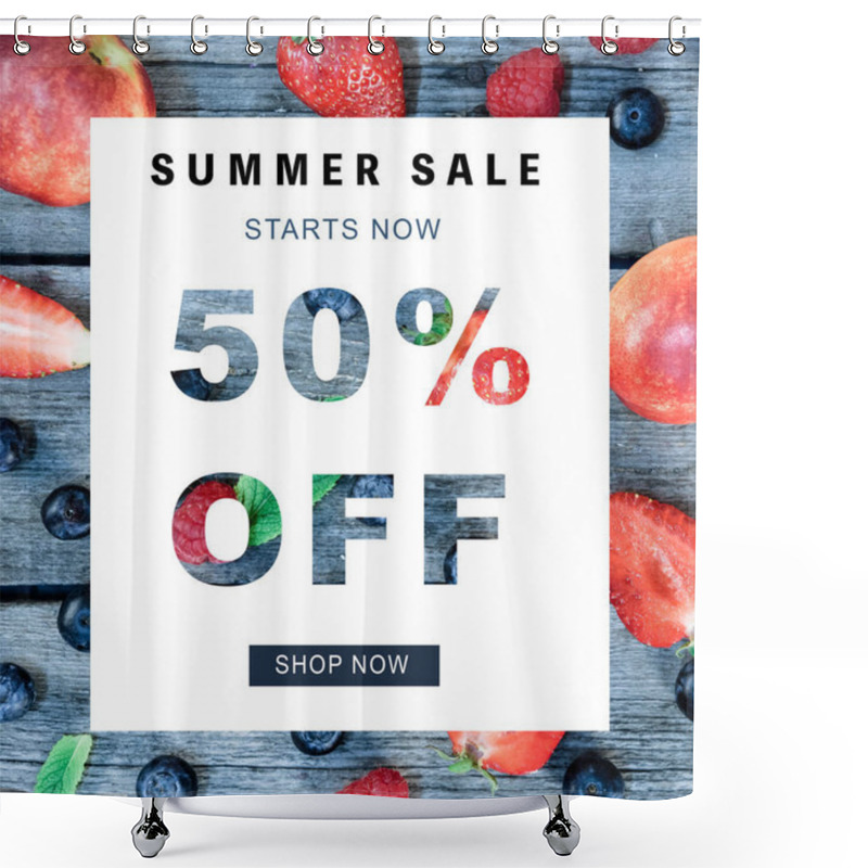 Personality  Summer Sale Banner Shower Curtains