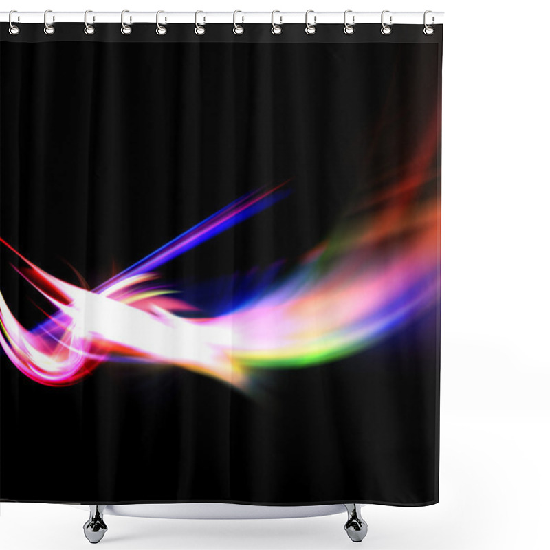 Personality  Abstract Fractal Texture Shower Curtains