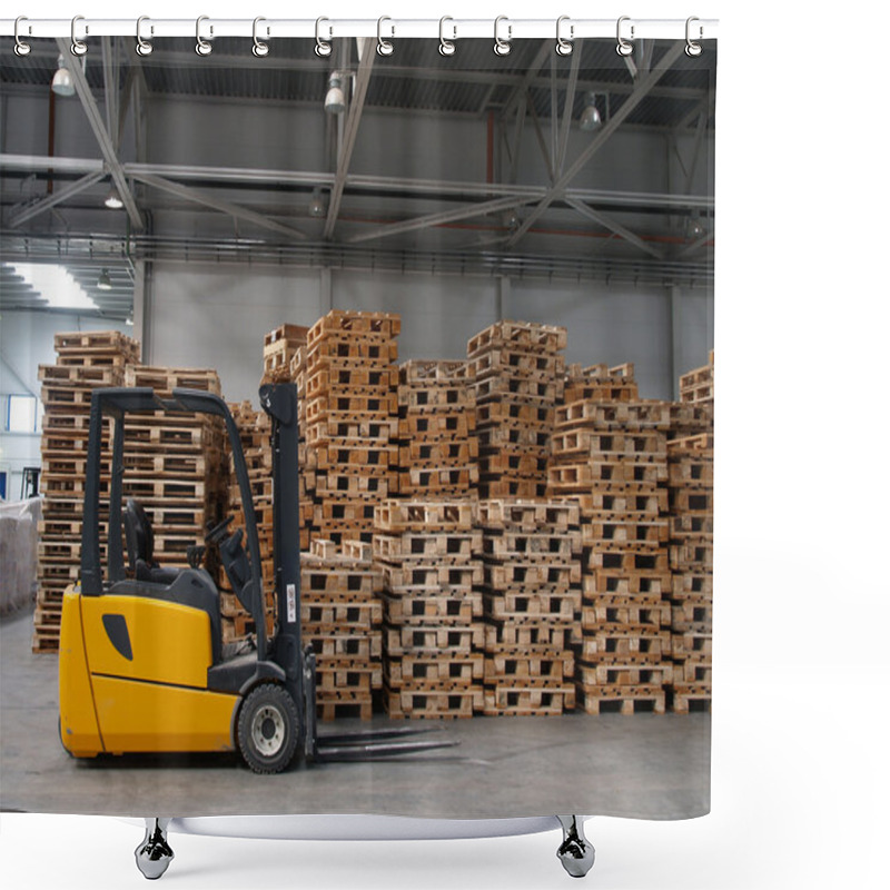 Personality  Forklift Shower Curtains