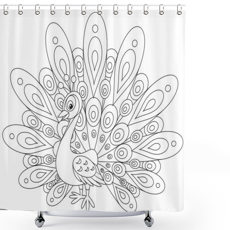 Personality  Peacock Shower Curtains