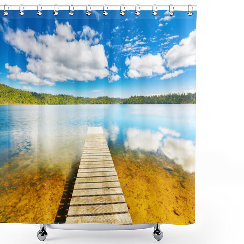 Personality  Lake Shower Curtains