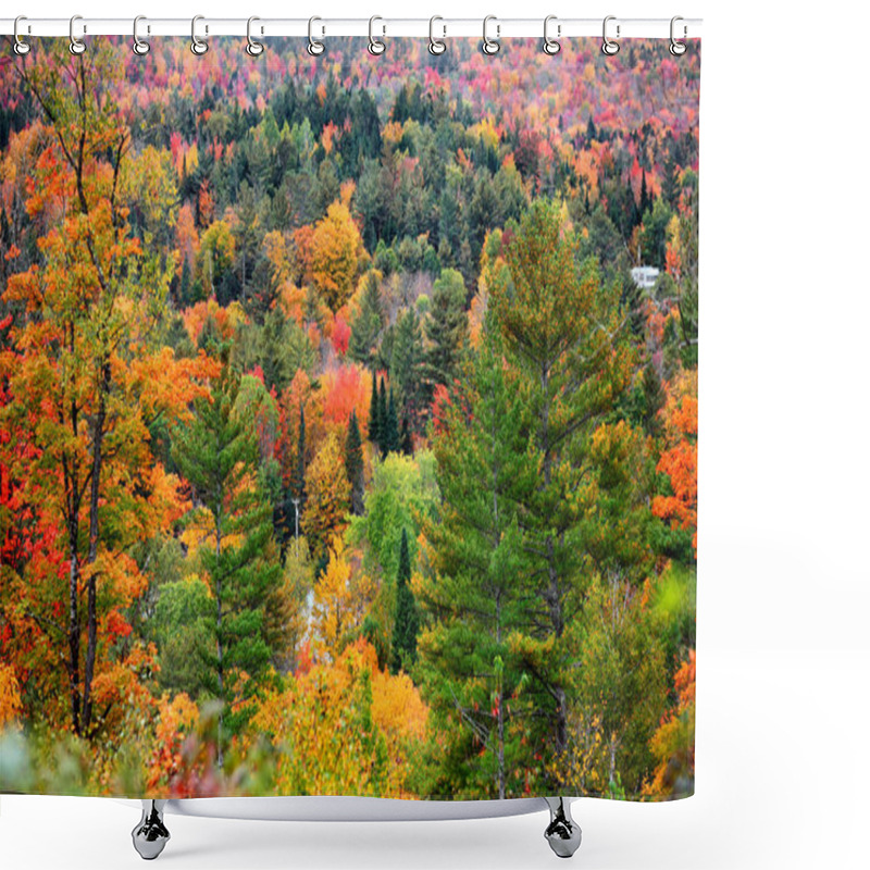 Personality  Fall Foliage In Vermont Mountains Shower Curtains