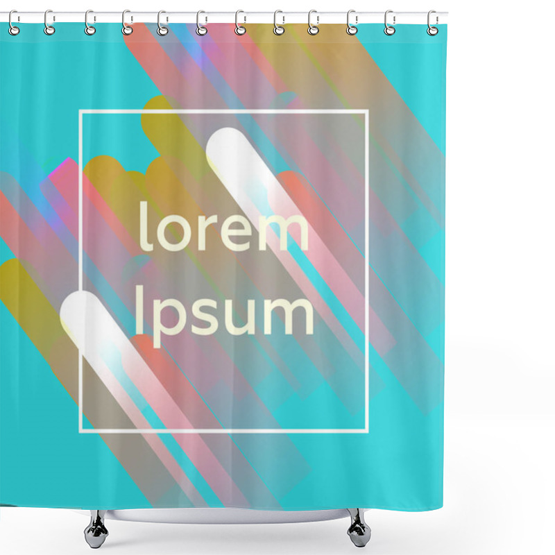 Personality  Stock 500x500 Material Design Shower Curtains