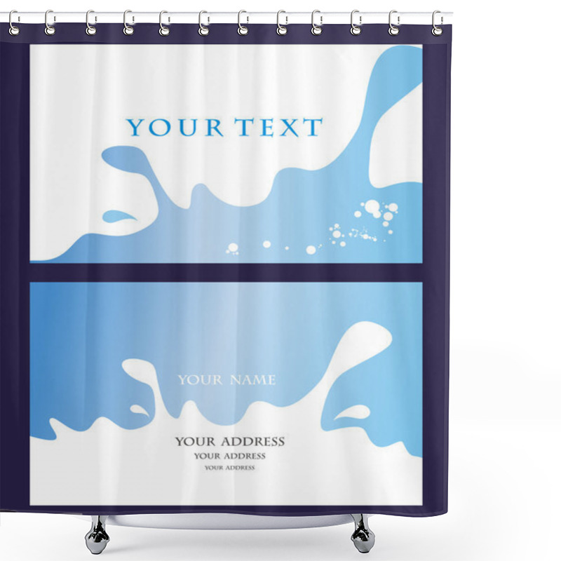 Personality  Business Card Set Shower Curtains