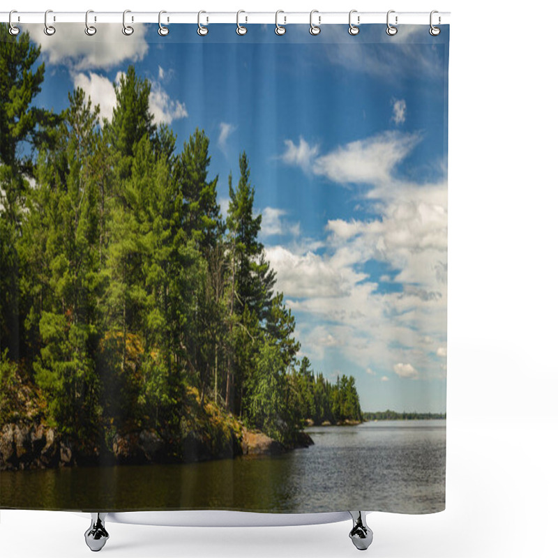 Personality  The Shores Of Lake Kabetogama In Voyageurs National Park, Minnesota Shower Curtains