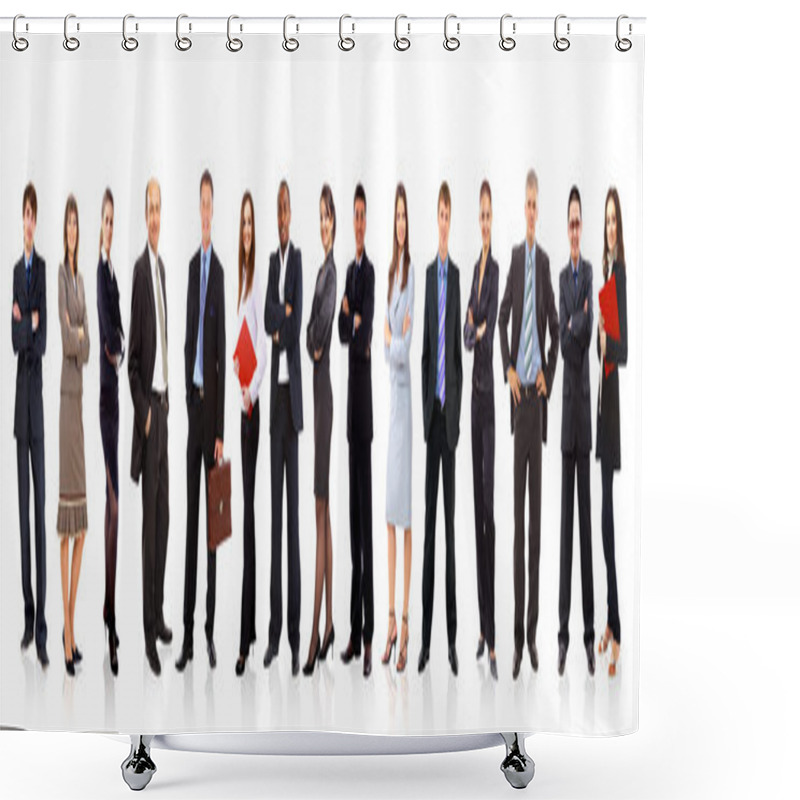 Personality  Group Of Business Shower Curtains