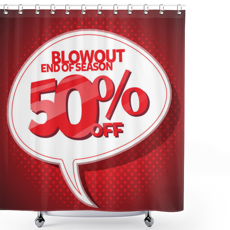 Personality  Blowout End Of Season Sale 50 Off Speech Bubble Coupon Shower Curtains