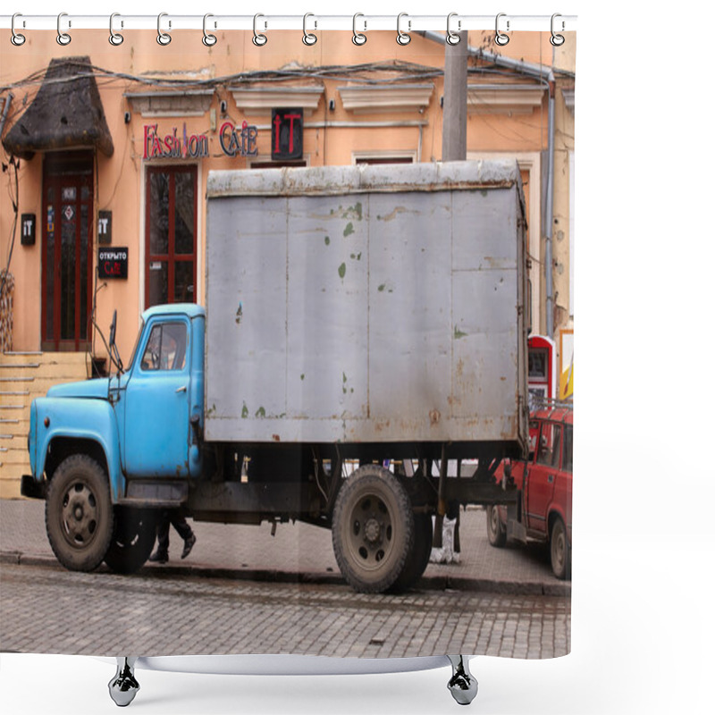 Personality  Little Truck Shower Curtains