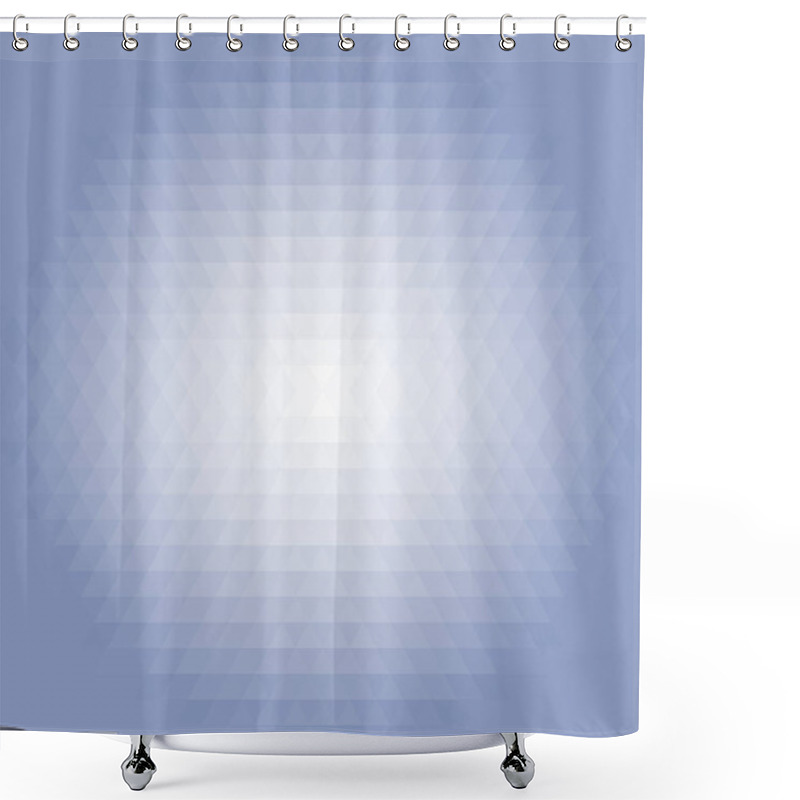 Personality  Geometric Pattern With Flow Effect Shower Curtains