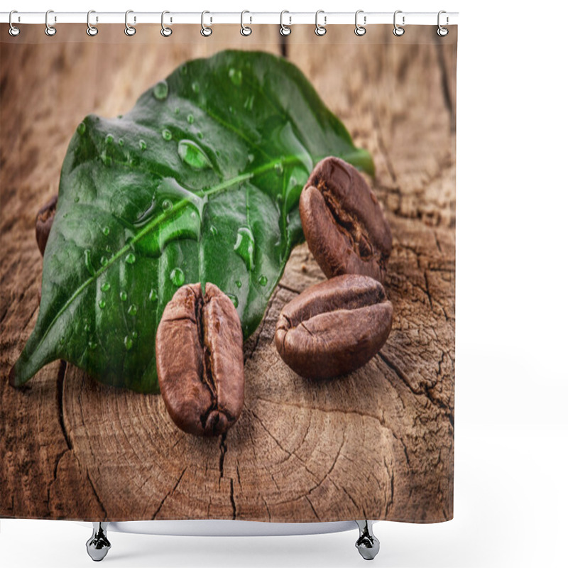 Personality  Coffee Grains Shower Curtains