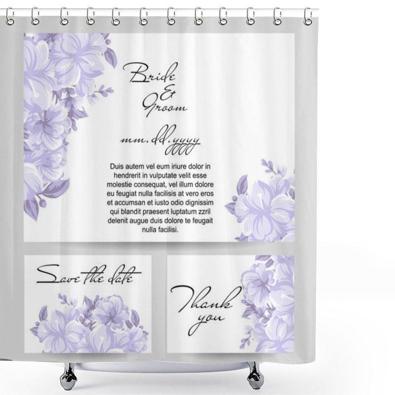 Personality  Blooming Floral Ornament Shower Curtains