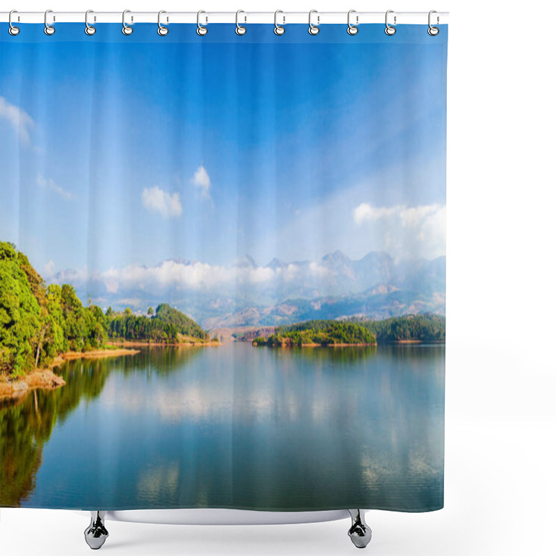 Personality  Dam Lake Near Munnar, India Shower Curtains