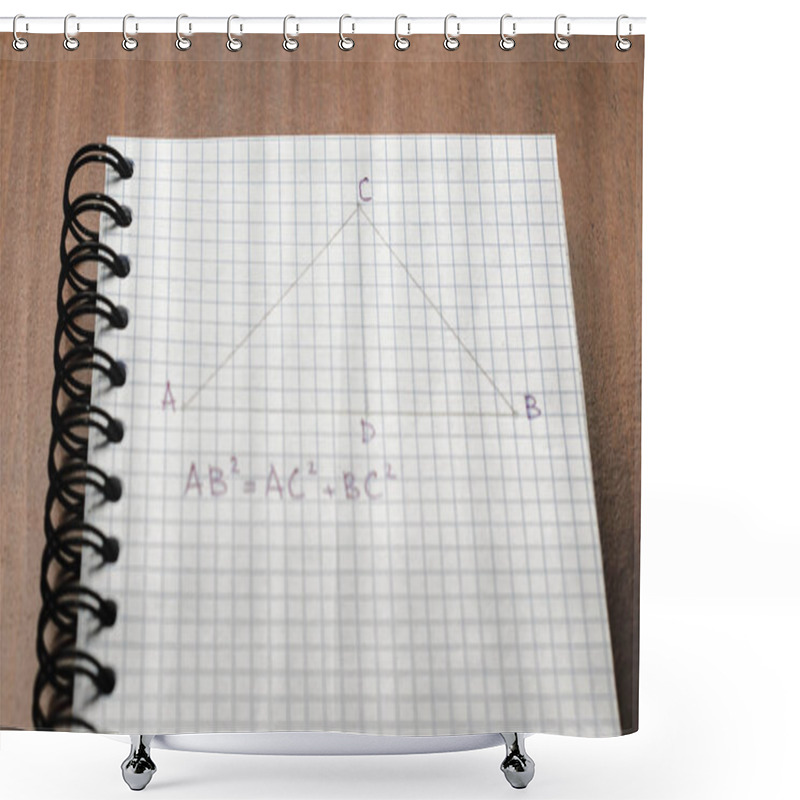 Personality  Page With Formulas And The Pythagorean Theorem Shower Curtains