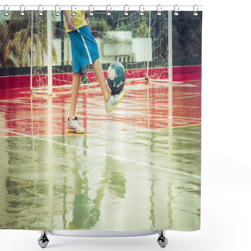 Personality  Soccer Shower Curtains