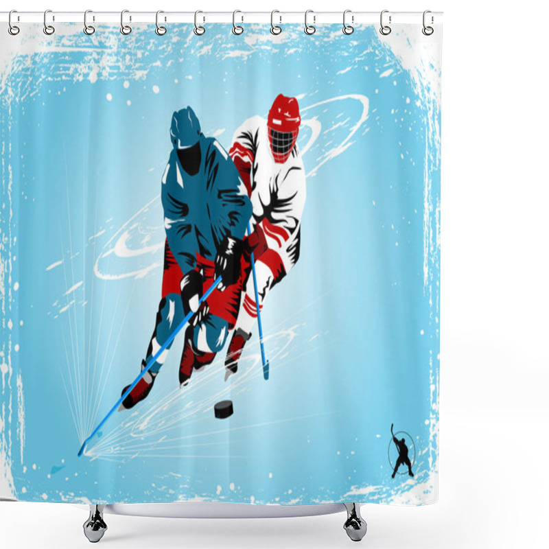 Personality  Puck-puck Shower Curtains