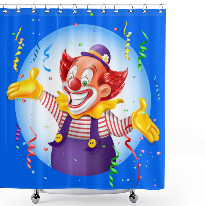 Personality  CLOWN Holiday Background Shower Curtains