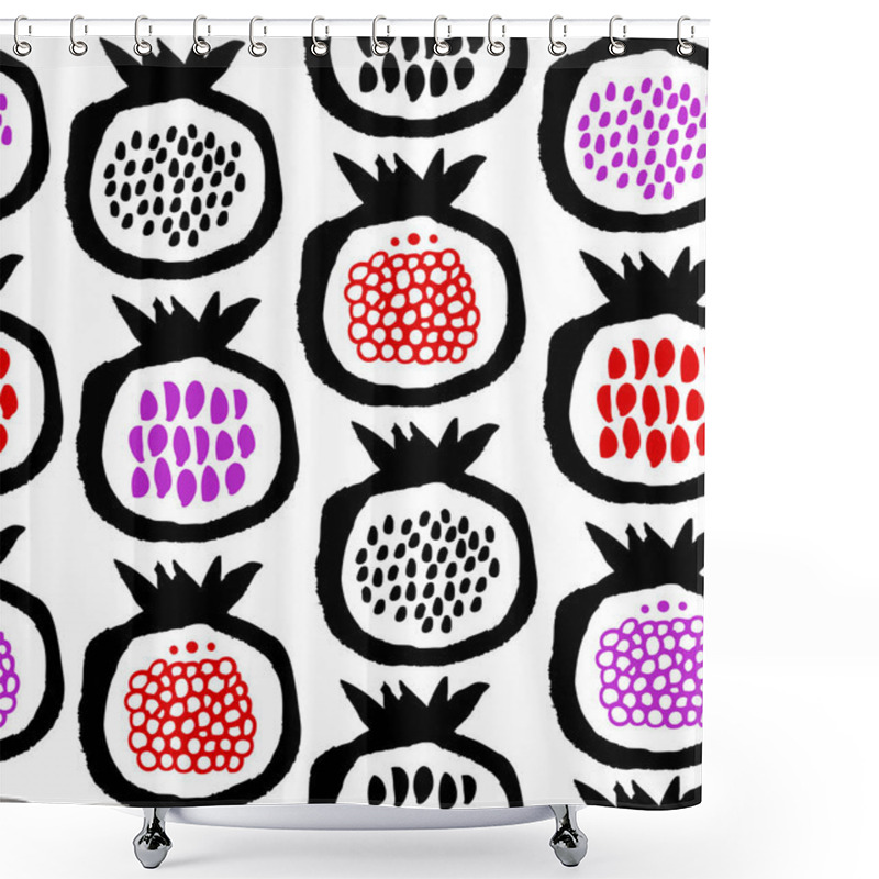 Personality  Pomegranates Decorative Pattern Shower Curtains