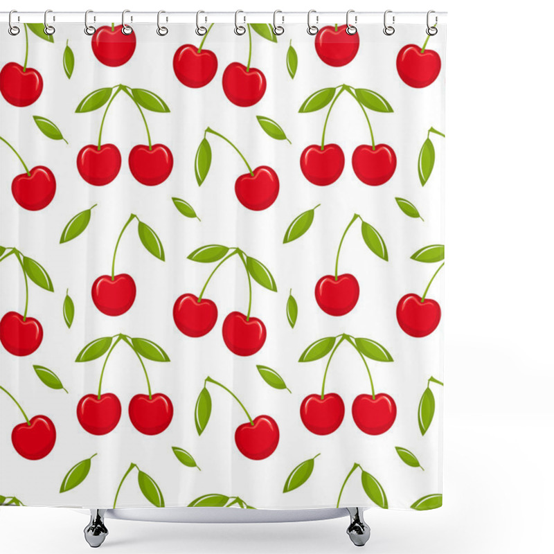 Personality  Cherry Seamless Shower Curtains