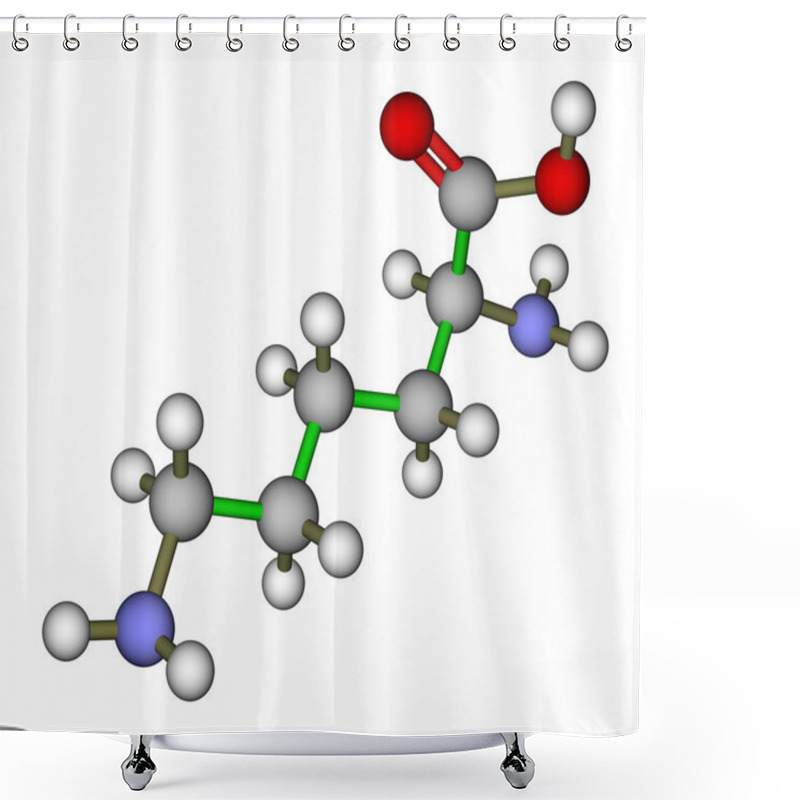 Personality  Lysine Molecular Structure Shower Curtains