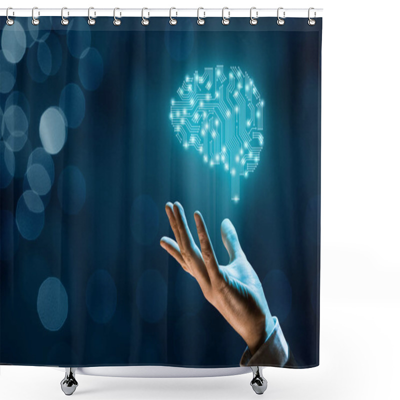 Personality  Artificial Intelligence, Data Mining, Expert System Software And Another Modern Computer Technologies Concepts Shower Curtains