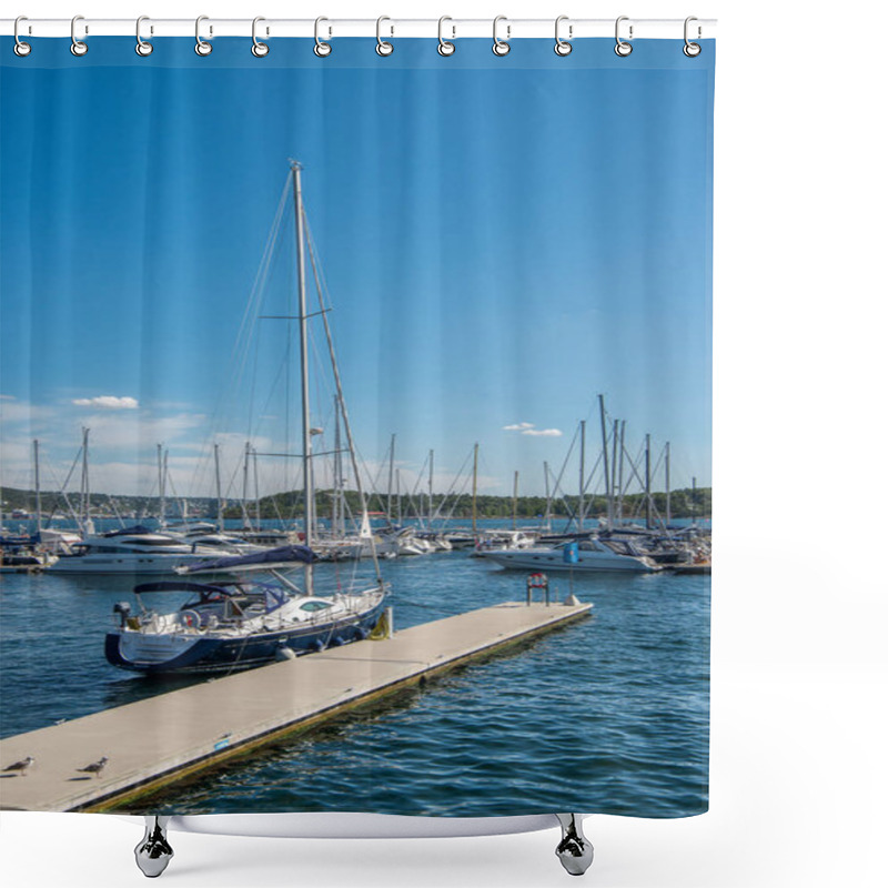 Personality  Yachts Shower Curtains