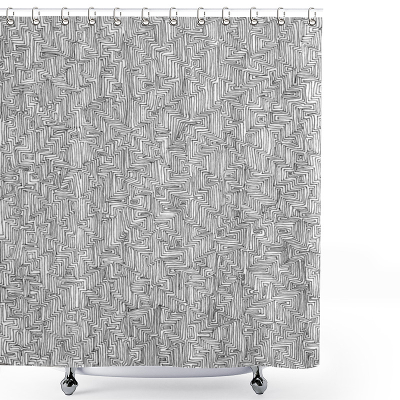 Personality  Abstract Hand Drawn Geometric Background.  Shower Curtains