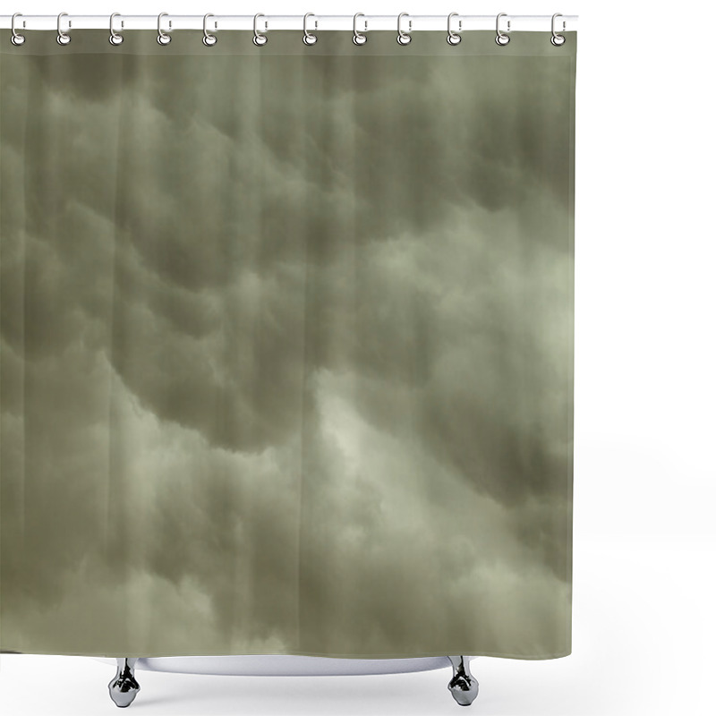 Personality  Dramatic Cloudscape. Stormy Clouds On The Sky. Shower Curtains