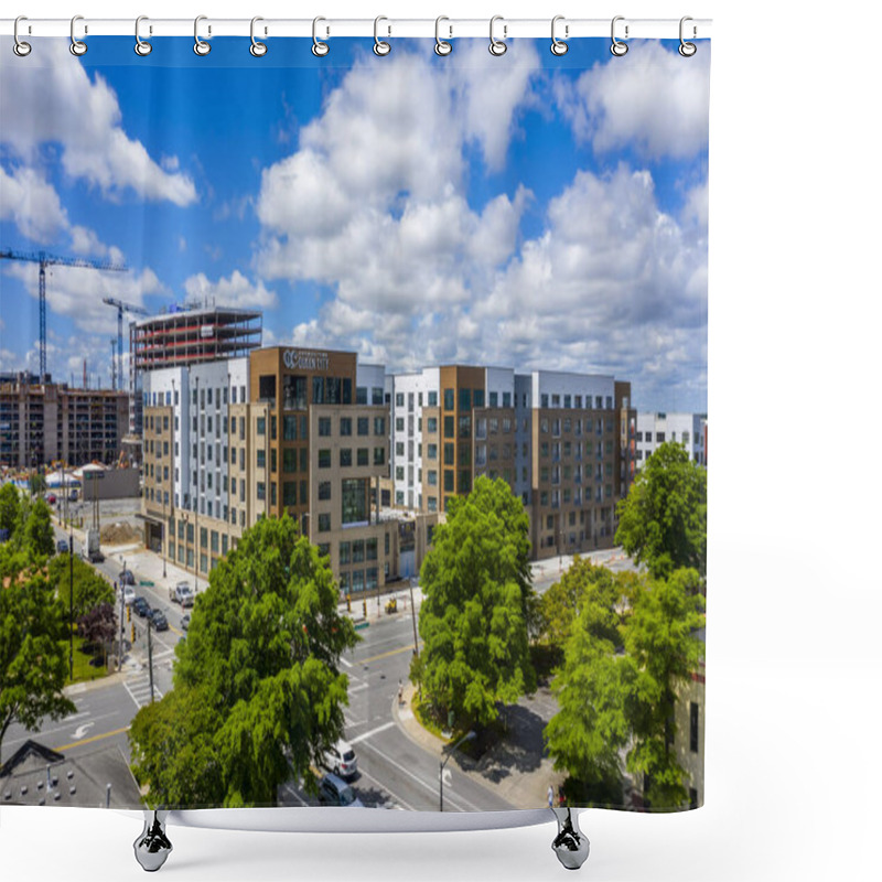 Personality  April 26, 2020 - Charlotte, North Carolina, USA: Charlotte Is The Most Populous City In The U.S. State Of North Carolina. Located In The Piedmont, It Is The 16th-most Populous City In The United States. Shower Curtains