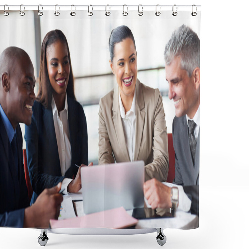 Personality  Business People In A Meeting At Office Shower Curtains