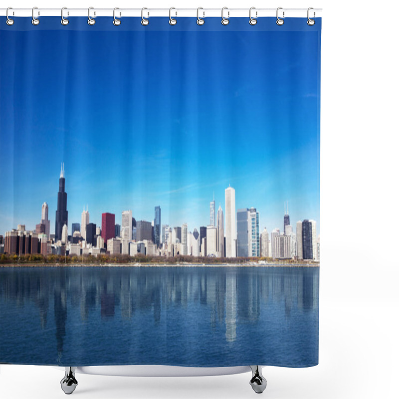 Personality  Chicago Skyline From Lake Michigan Shower Curtains