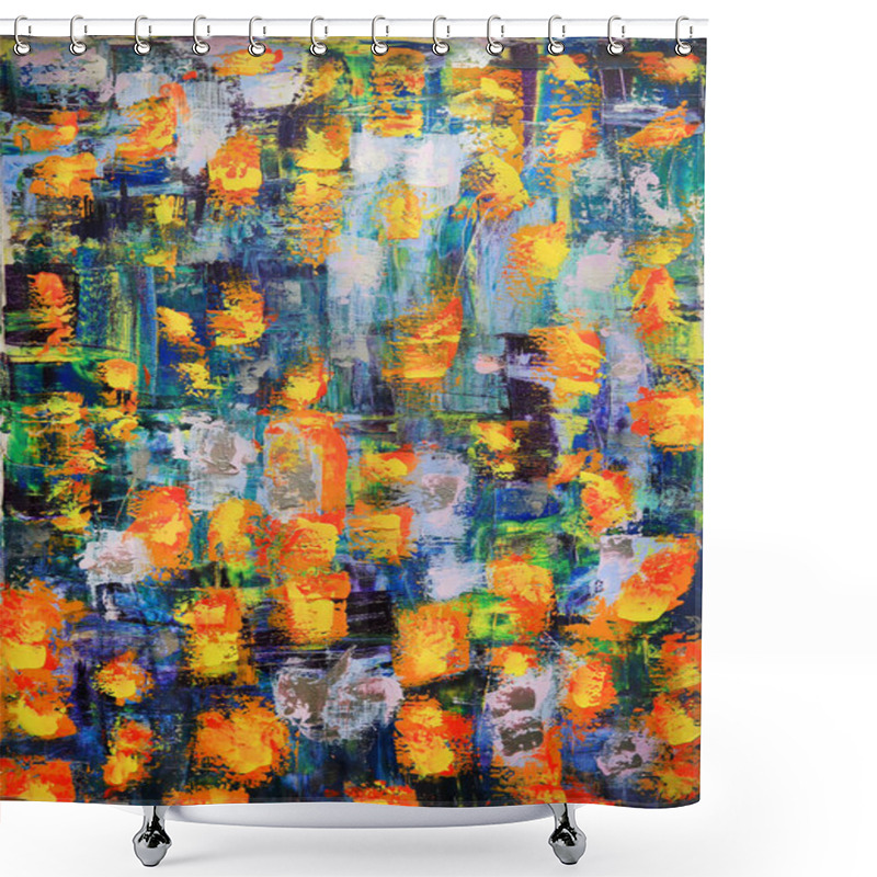 Personality  Abstract Art Painting Shower Curtains