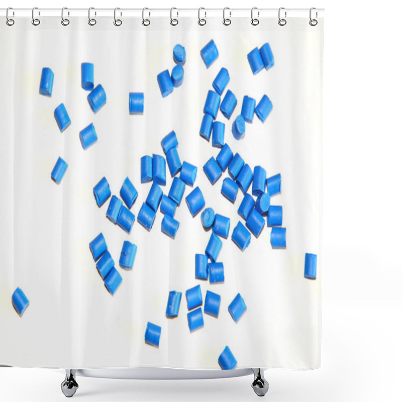 Personality  Blue Pellets Shower Curtains