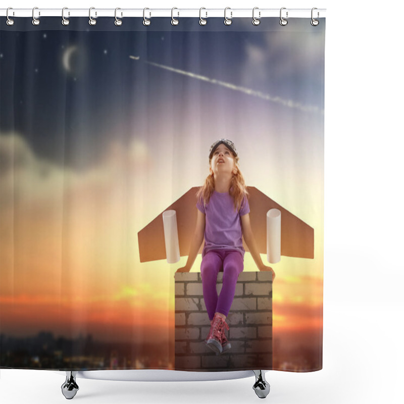 Personality  Astronaut Shower Curtains