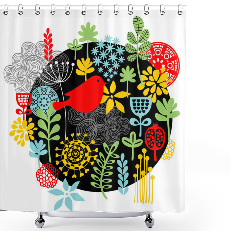 Personality  Birds, Flowers And Other Nature Print. Shower Curtains