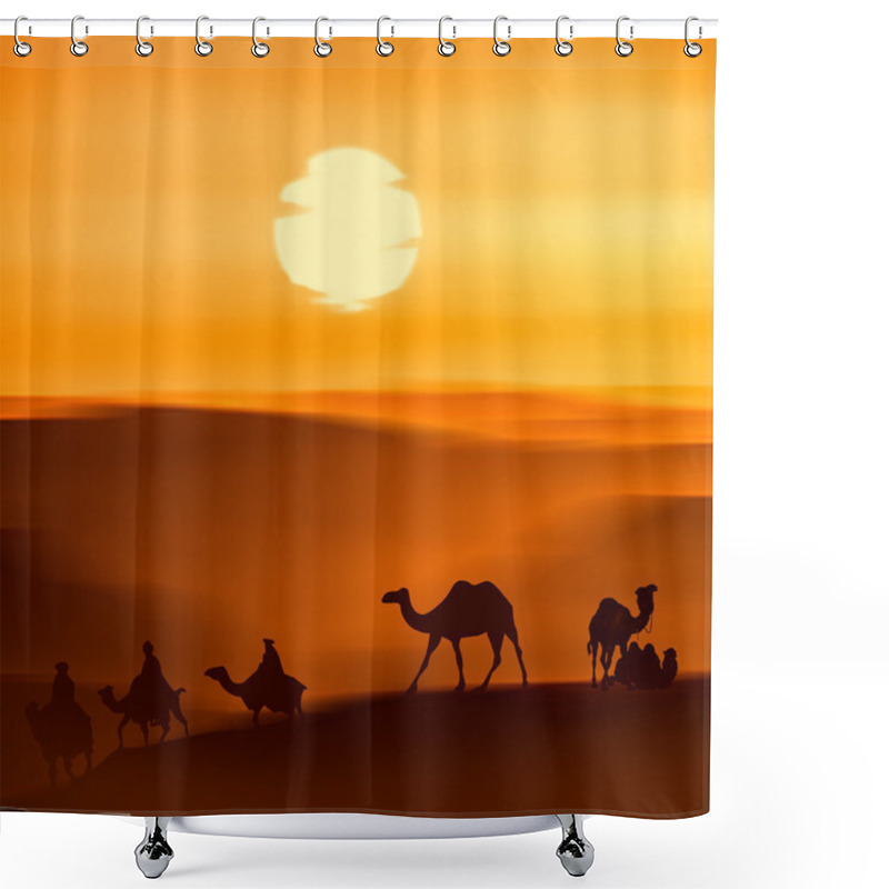 Personality  Beautiful Twilight Landscape  Shower Curtains