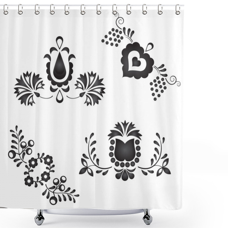 Personality  Traditional Folk Ornaments Shower Curtains