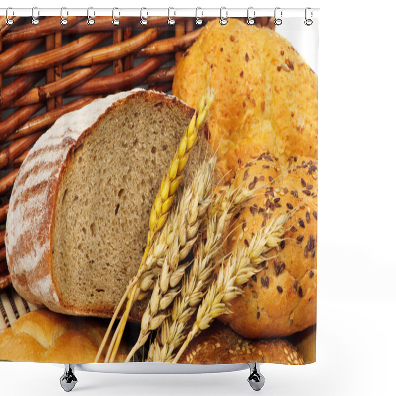 Personality  Fresh Bread With Wheat Shower Curtains