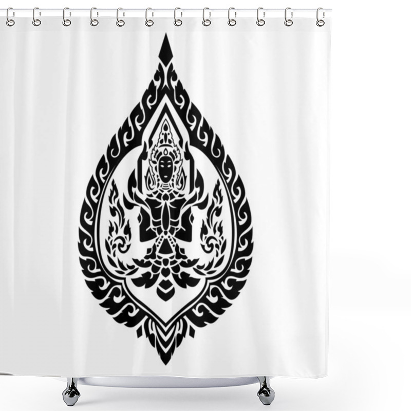 Personality  Line Thai Shower Curtains