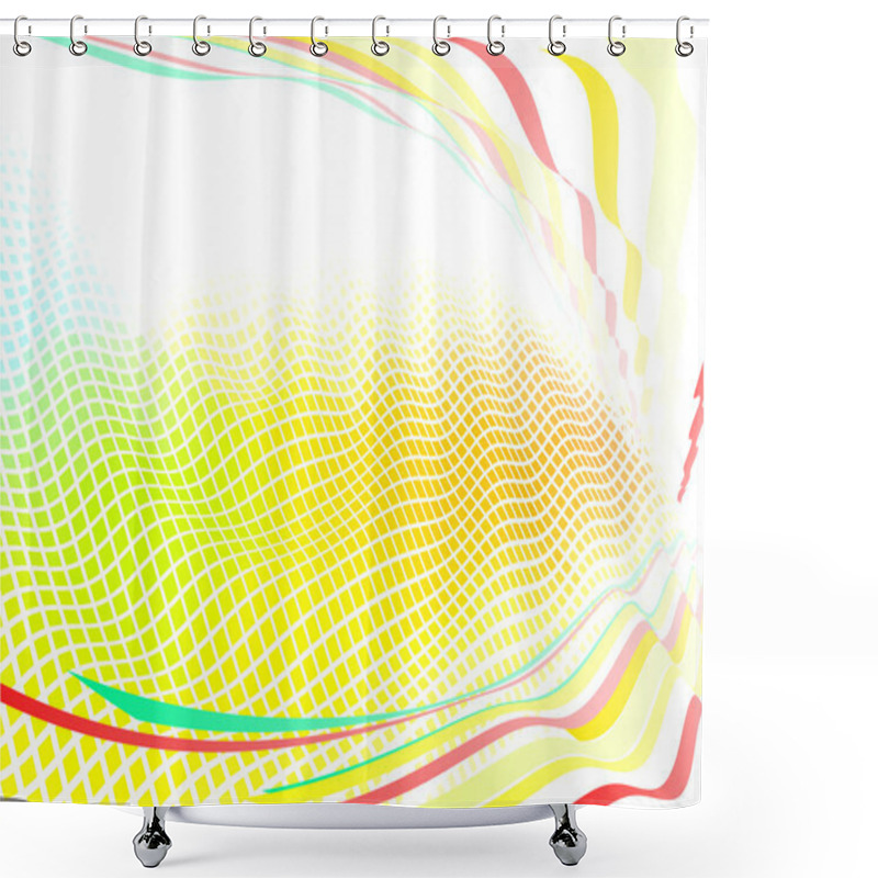 Personality  Funky Abstract Background Shower Curtains