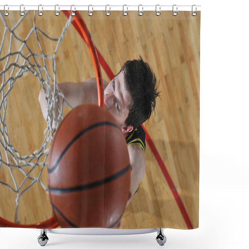 Personality  Basketball Player Shower Curtains