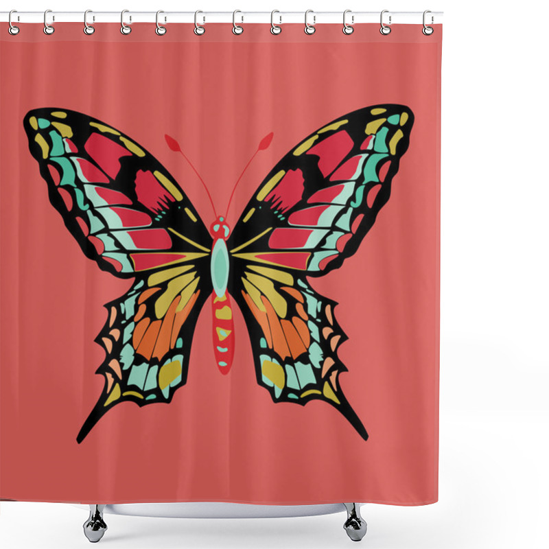 Personality  Butterfly Shower Curtains