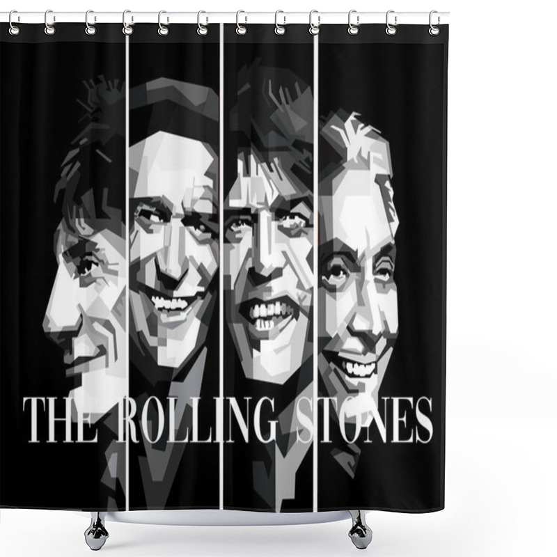 Personality  British Classic Rock And Roll. Shower Curtains